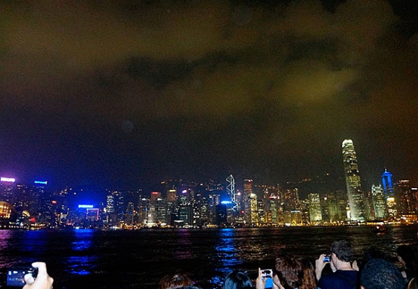 Световое шоу в Гонконге